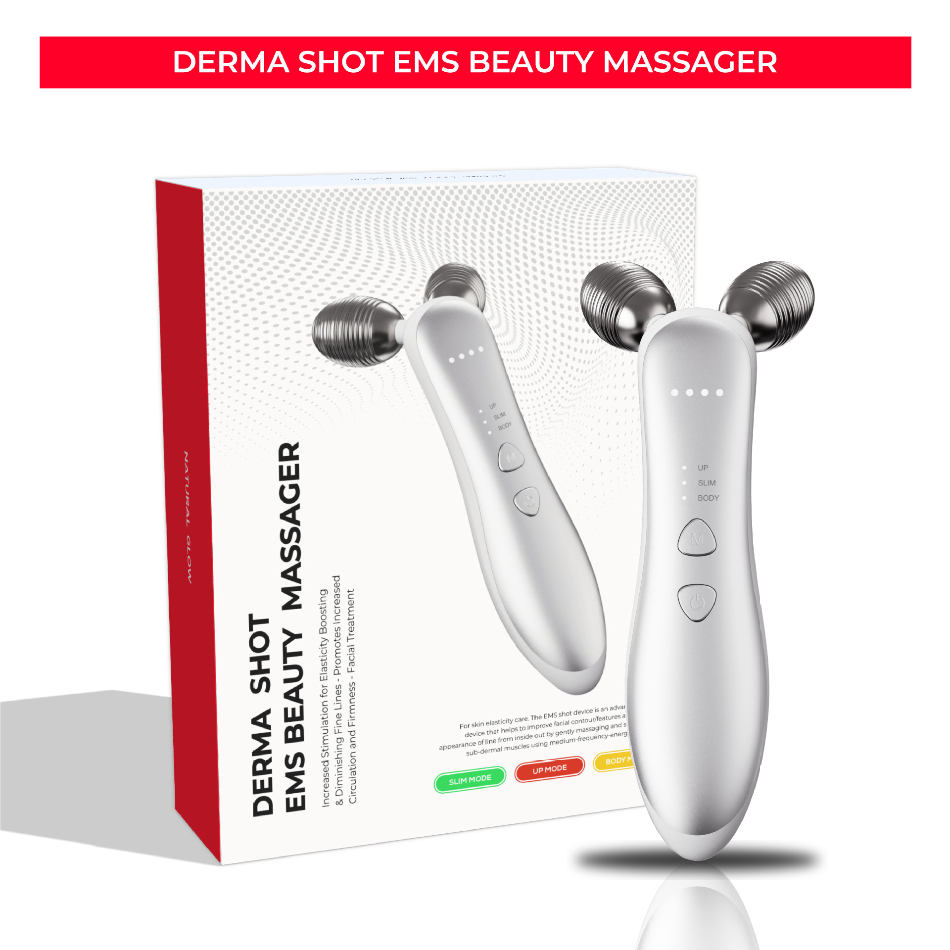 Beauty & Makeup Katia Di Paola Palermo - New micro-current roller face-saving massager 2-wheel