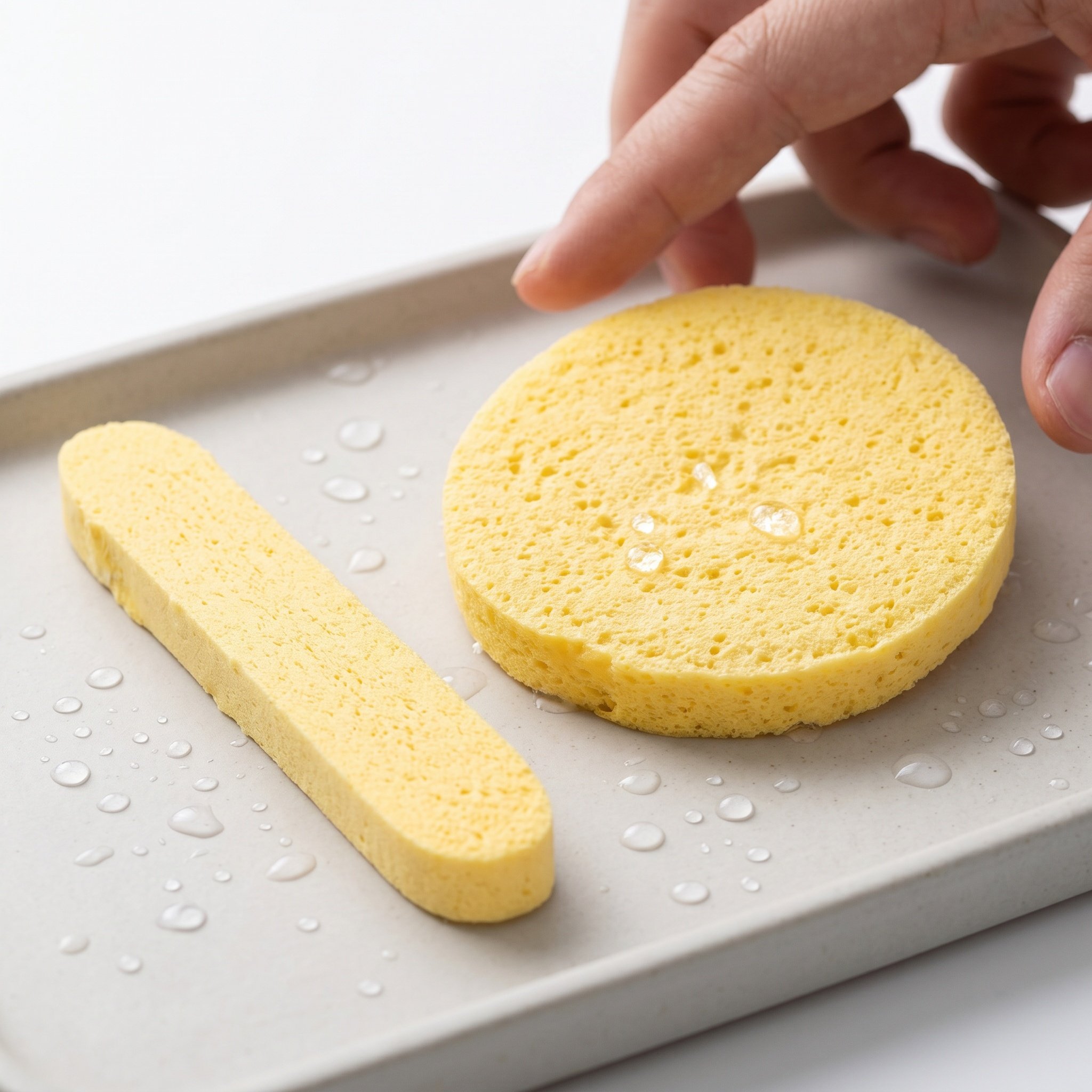 Beauty Makeup Tools - Round Compressed Makeup Facial Sponge Soft