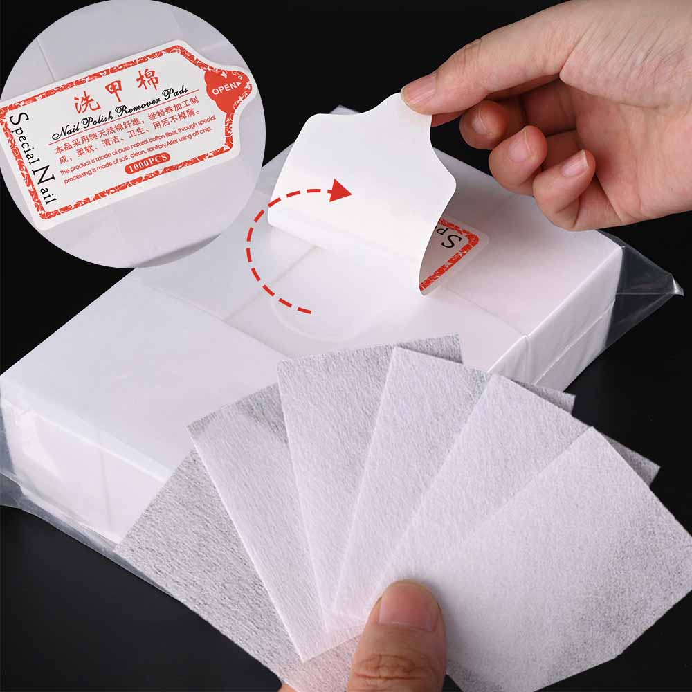 Gel Nail Polish - 100/3000Pcs Professional Nail Wipe 100% Cotton