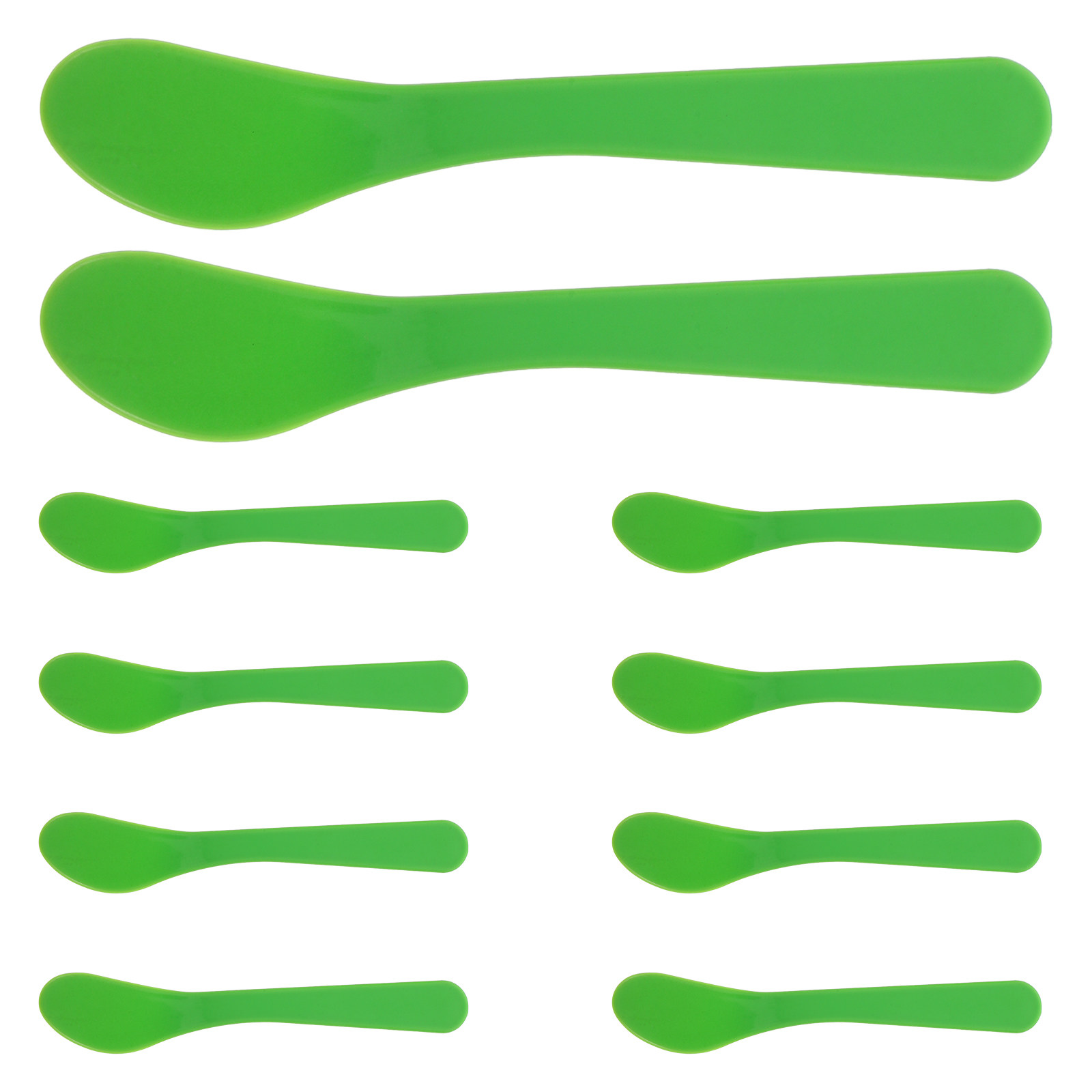 Beauty Makeup Tools - 10Pcs Spatula Set PP Handle Facial