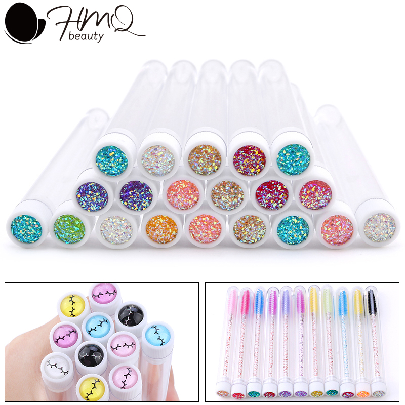 Beauty Makeup Youtube - 20Pcs Reusable Eyebrow Brush Tube Dust-Proof