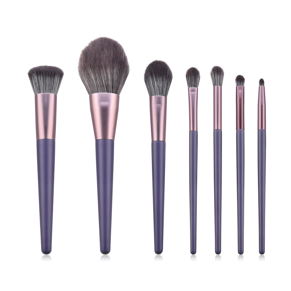 Beauty Makeup Gift Sets - 7Pcs makeup brushes Christmas gift Purple