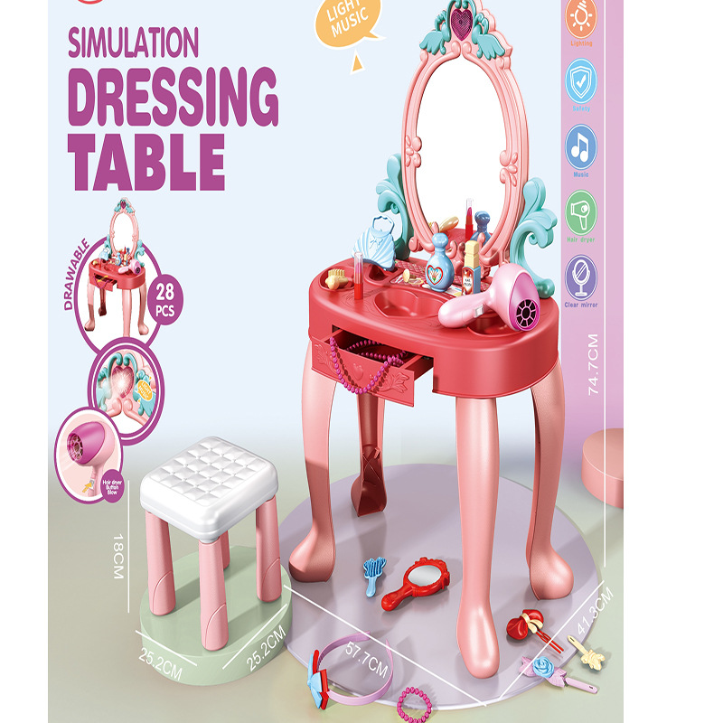 New Pretend Play Makeup Table  - Beauty Makeup Kids 评论和价格