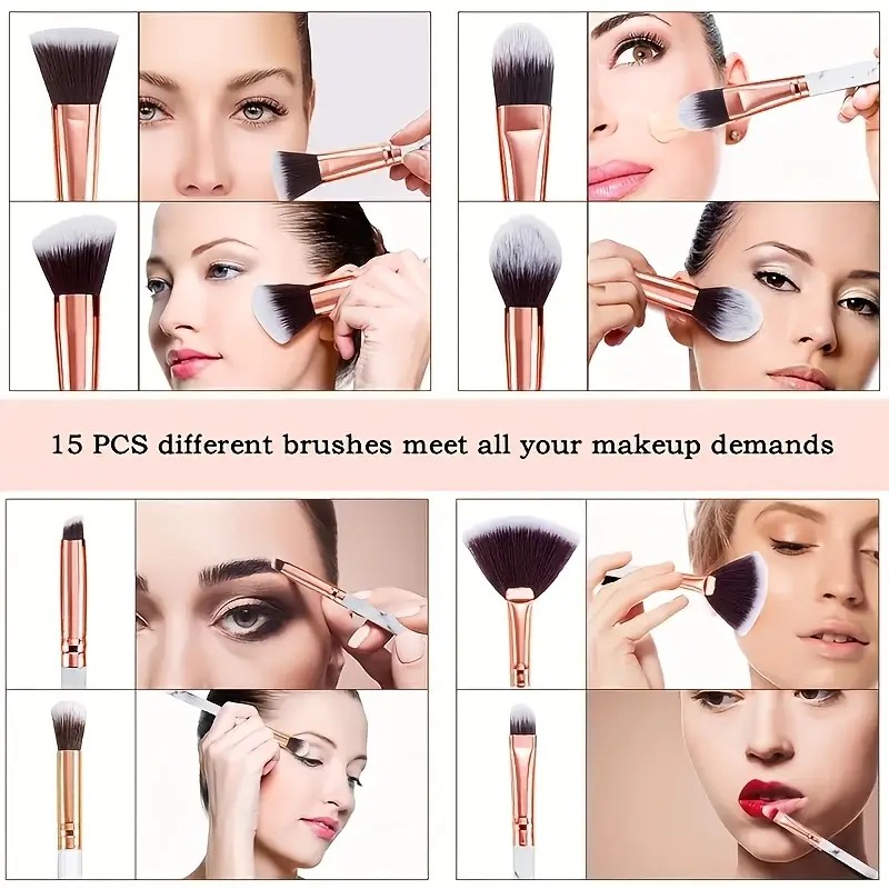 10-Piece Marble Brush Set + Be - Beauty Makeup Gift Sets 评论和价格