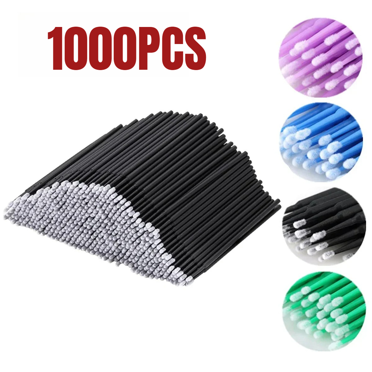 1000/500PCS Eyelash Cleaning B - Beauty Makeup Tools 评论和价格