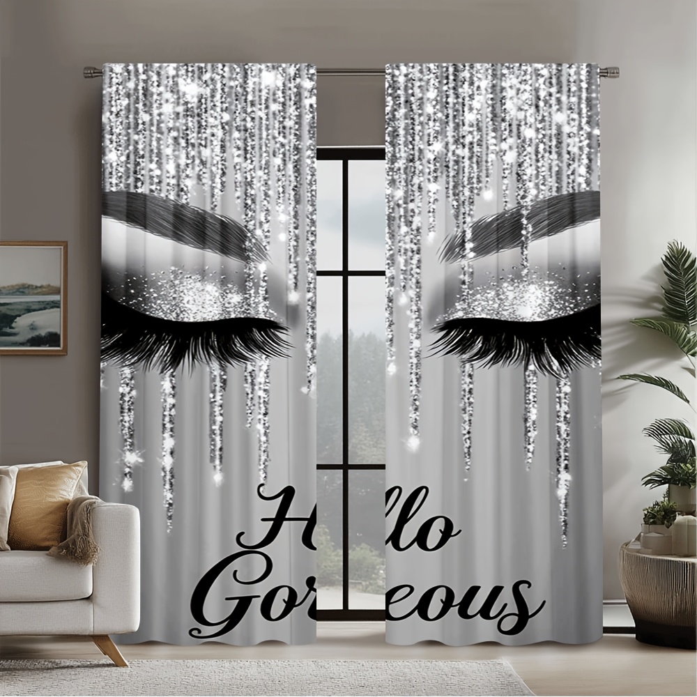 2pcs Eyelash Curtains Silver G - Beauty Makeup Youtube 评论和价格