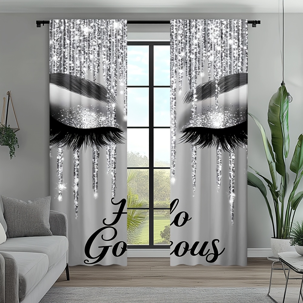 2pcs Eyelash Curtains Silver G - Beauty Makeup Youtube 评论和价格