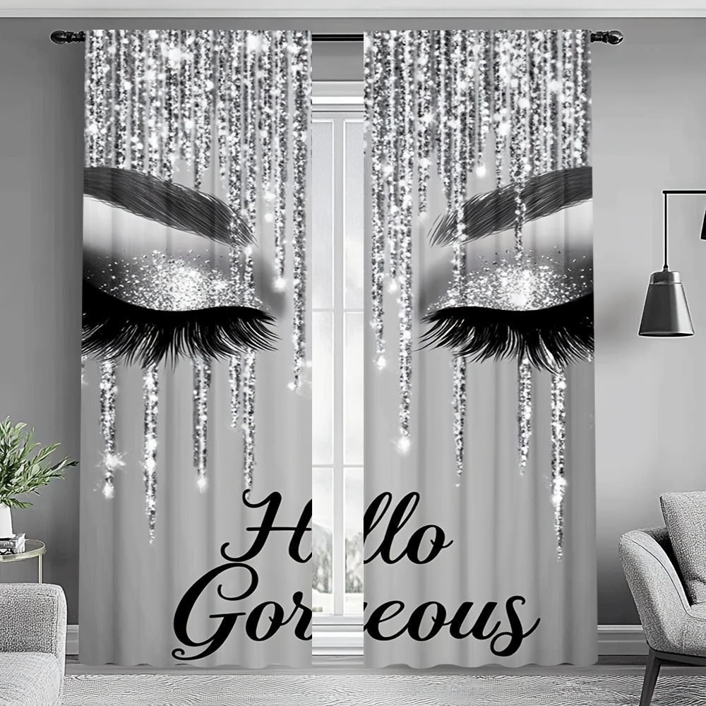 2pcs Eyelash Curtains Silver G - Beauty Makeup Youtube 评论和价格