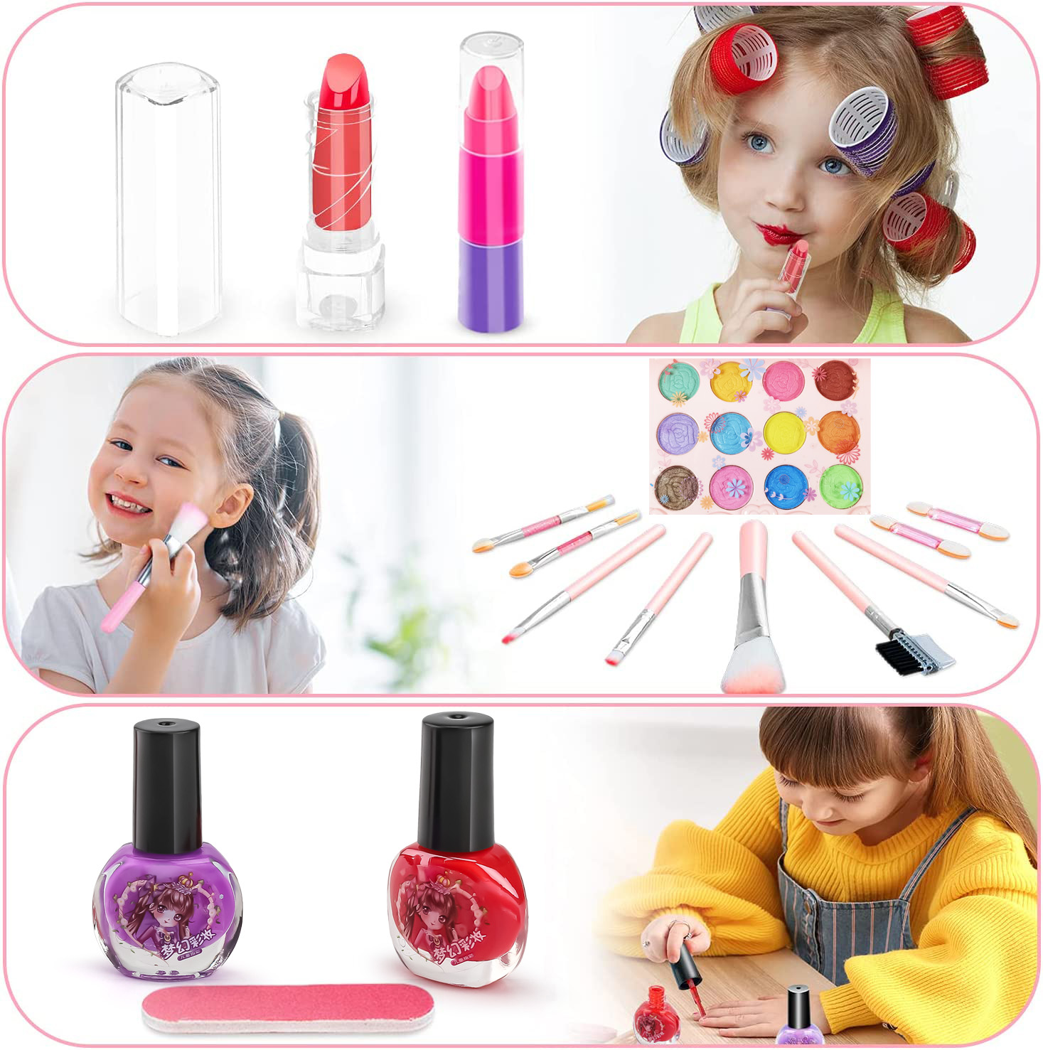 Kids Makeup Toy Kit for Girls, - Beauty Makeup Kit For Girls 评论和价格