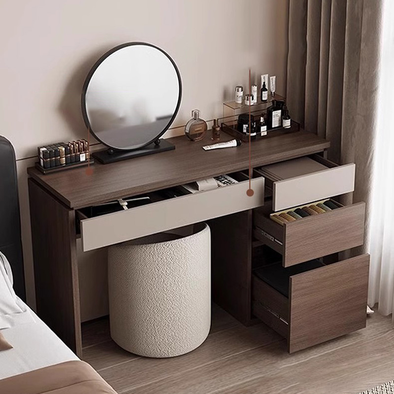 Wood Shelf Vanity Table Modern - Beauty Without Makeup 评论和价格