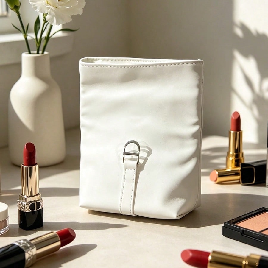 Dior’s Bag White Cosmetic Bag  - Beauty Makeup Dior 评论和价格