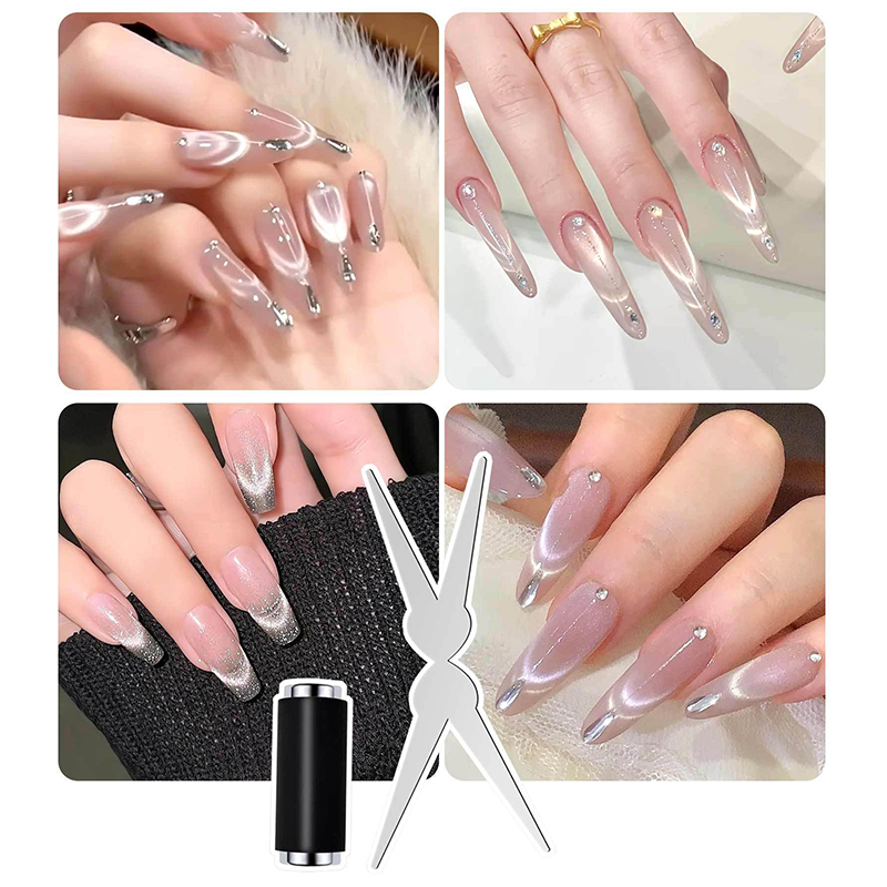 French Cat Eye Nail Magnet Dou - Gel Nail Polish 评论和价格