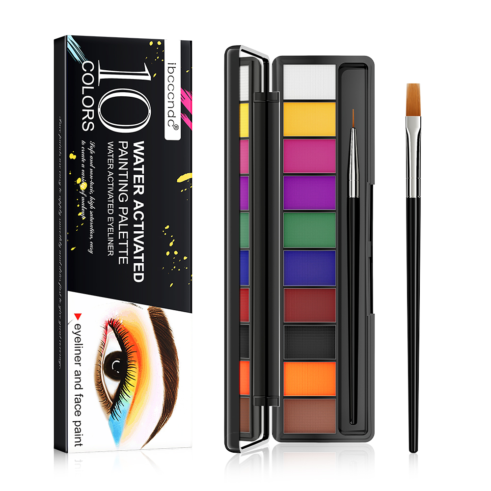 10 Colors Glow Fluorescent Neo - Beauty Halloween Makeup 评论和价格