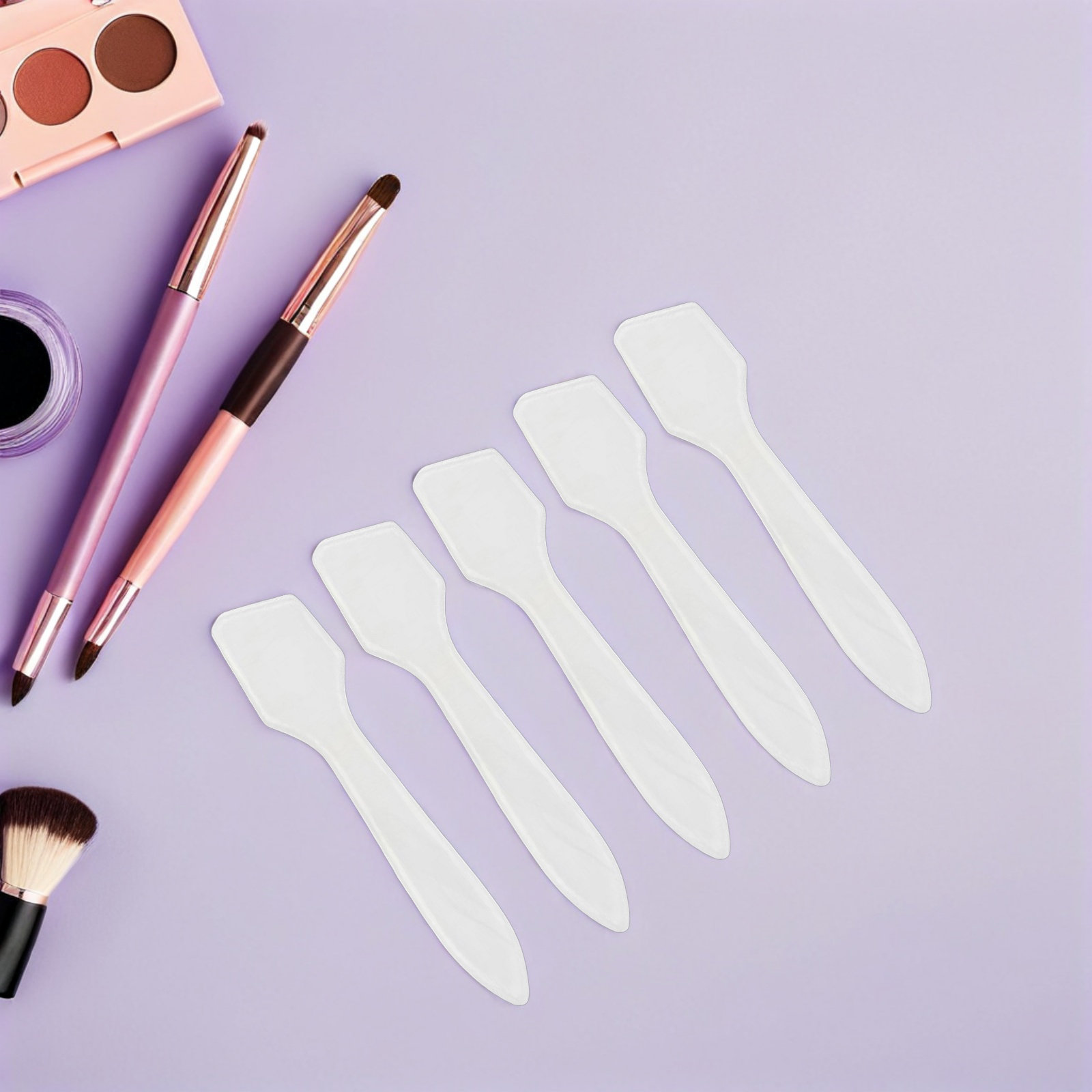 50Pcs Makeup Spatula Plastic S - Beauty Makeup Tools 评论和价格