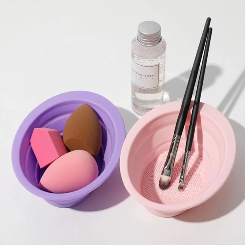 Foldable Silicone Makeup Brush - Beauty Makeup Foundation 评论和价格