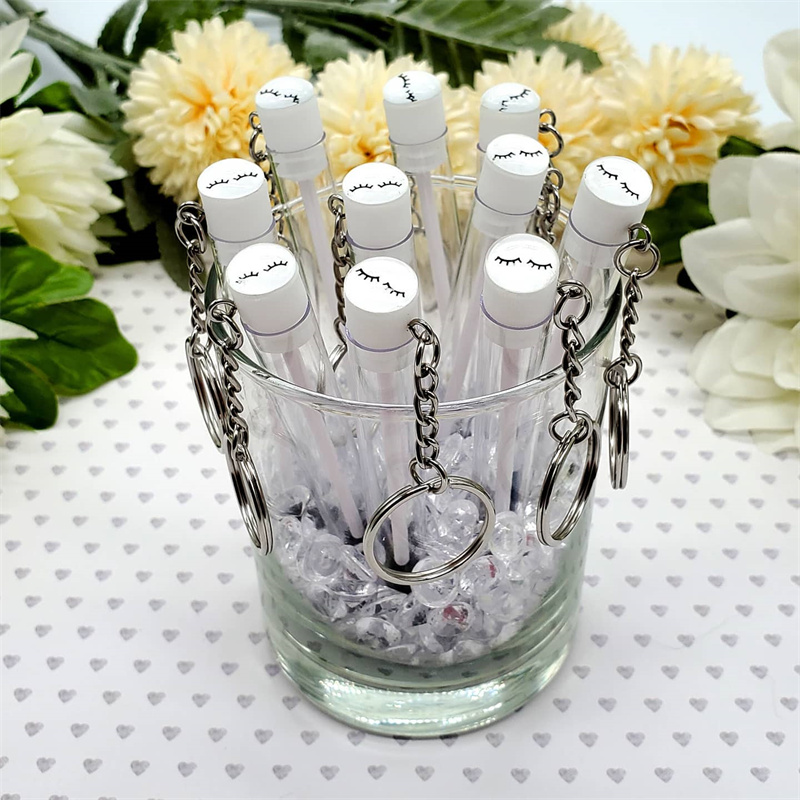 10Pcs Keychain Eyelash Spoolie - Beauty Makeup Youtube 评论和价格