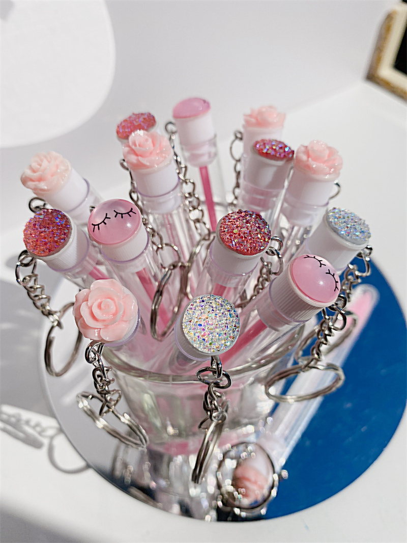 10Pcs Keychain Eyelash Spoolie - Beauty Makeup Youtube 评论和价格