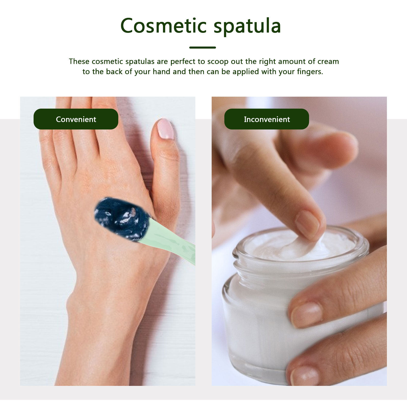 1Set Makeup Spatula Plastic Sc - Beauty Makeup Tools 评论和价格