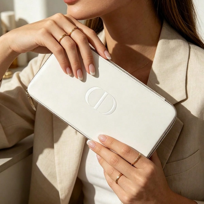 Dior’s Bag White Cosmetic Bag  - Beauty Makeup Dior 评论和价格