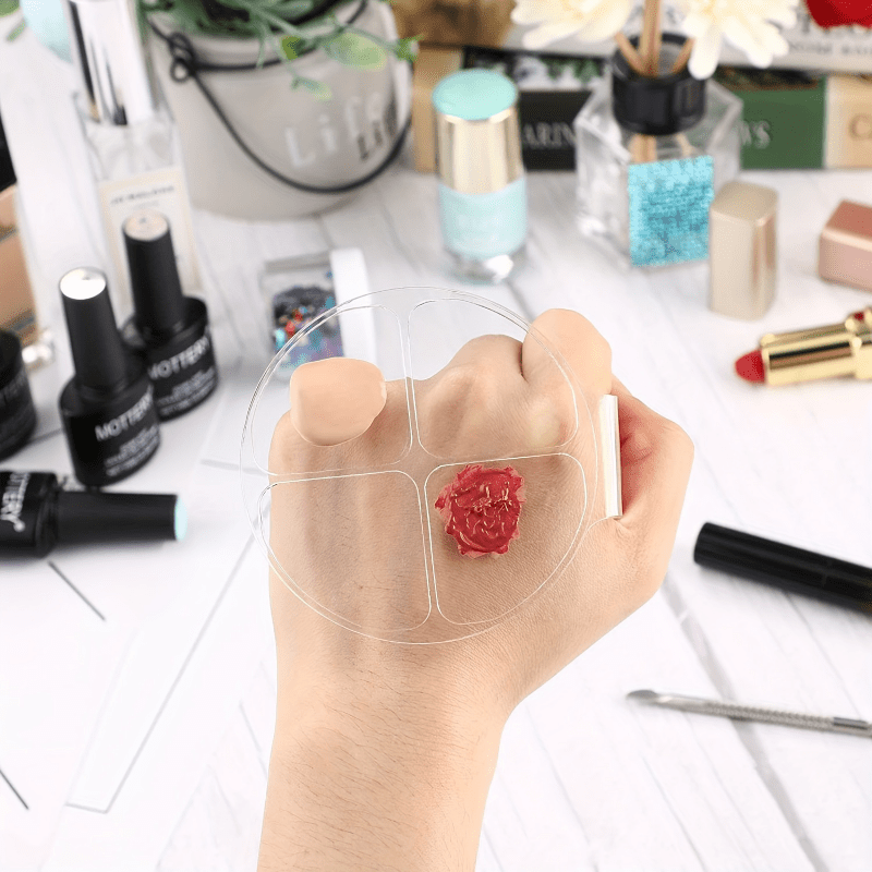 Acrylic Round Four Grid Color  - Beauty Makeup Foundation 评论和价格