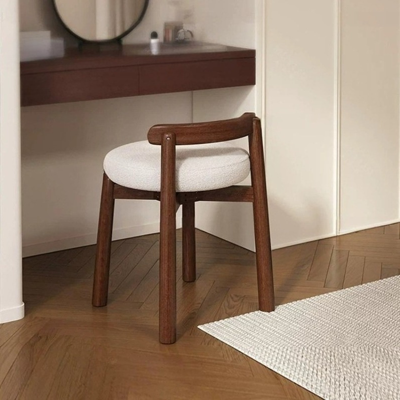 White Tall Vanity Stool Modern - Beauty Makeup Kids 评论和价格