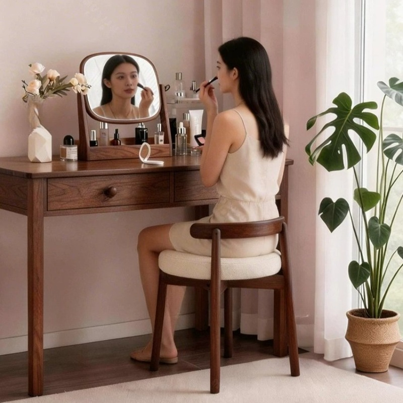 White Tall Vanity Stool Modern - Beauty Makeup Kids 评论和价格