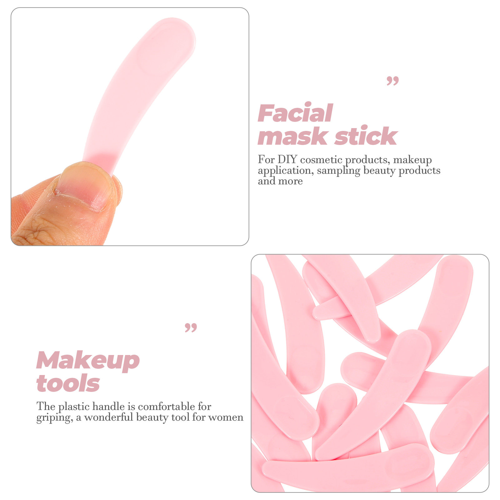 50Pcs Makeup Spoon Facial Plas - Beauty Makeup Tools 评论和价格