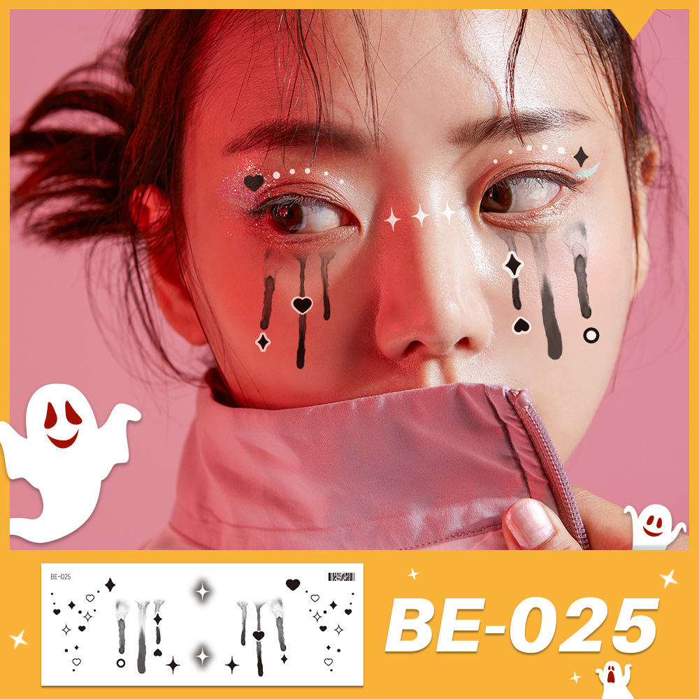 5Pcs Halloween Beauty Stickers - Beauty Halloween Makeup 评论和价格