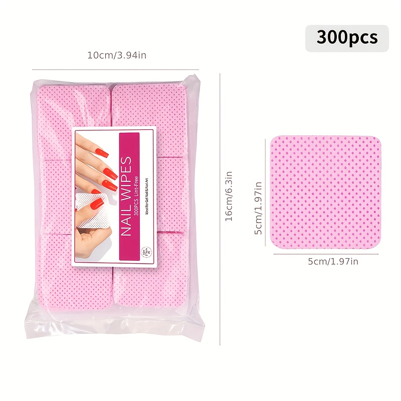 600pcs/2bag Hairless Nail Poli - Beauty Makeup Tools 评论和价格