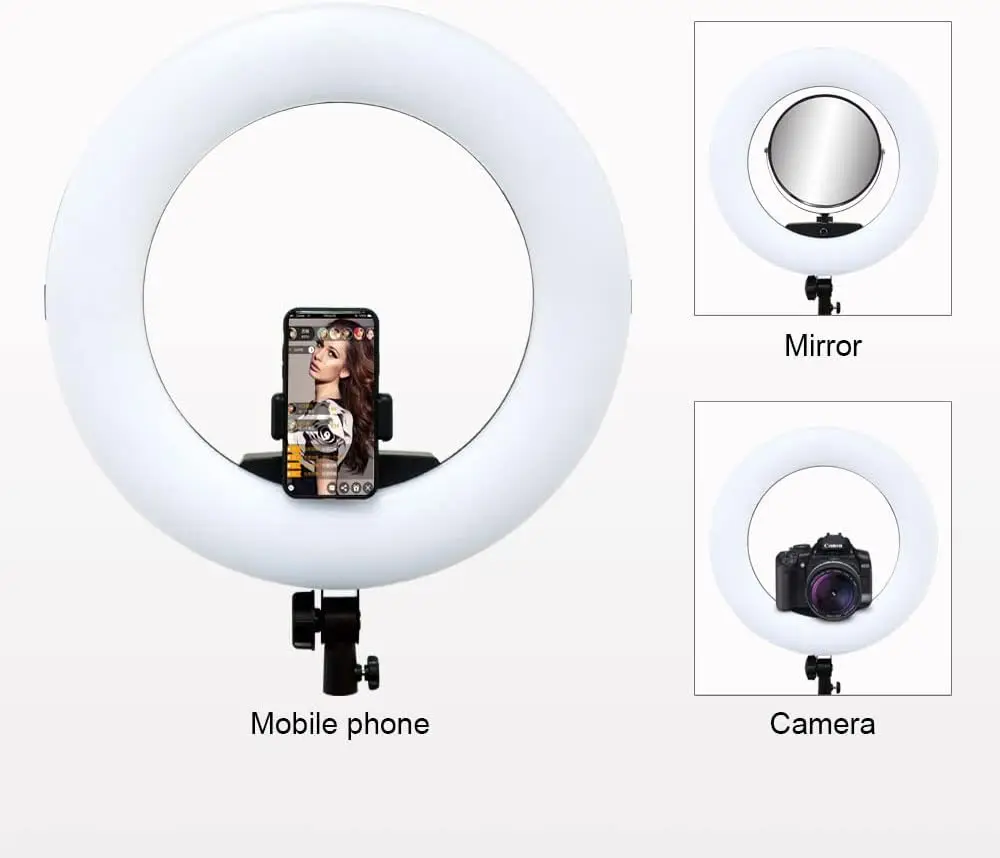 FD480 Ring Lamp 18 Inch LED Ri - Beauty Makeup Youtube 评论和价格